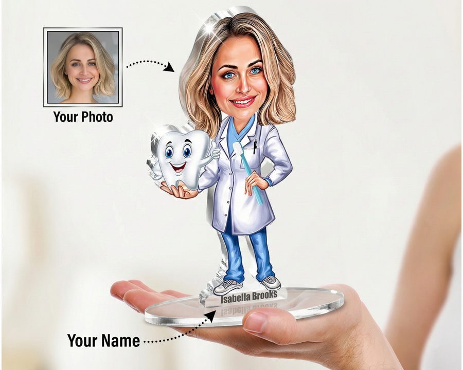 Dentist figurine — custom Healthcare gift