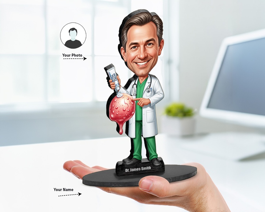 Dermatologist figurine — custom Healthcare gift