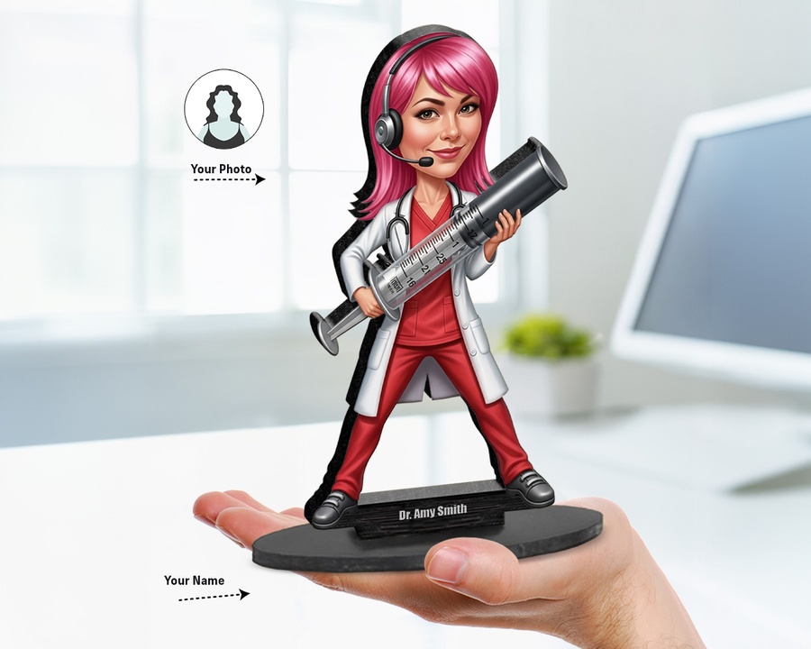 Emergency Doctor figurine — custom Healthcare gift