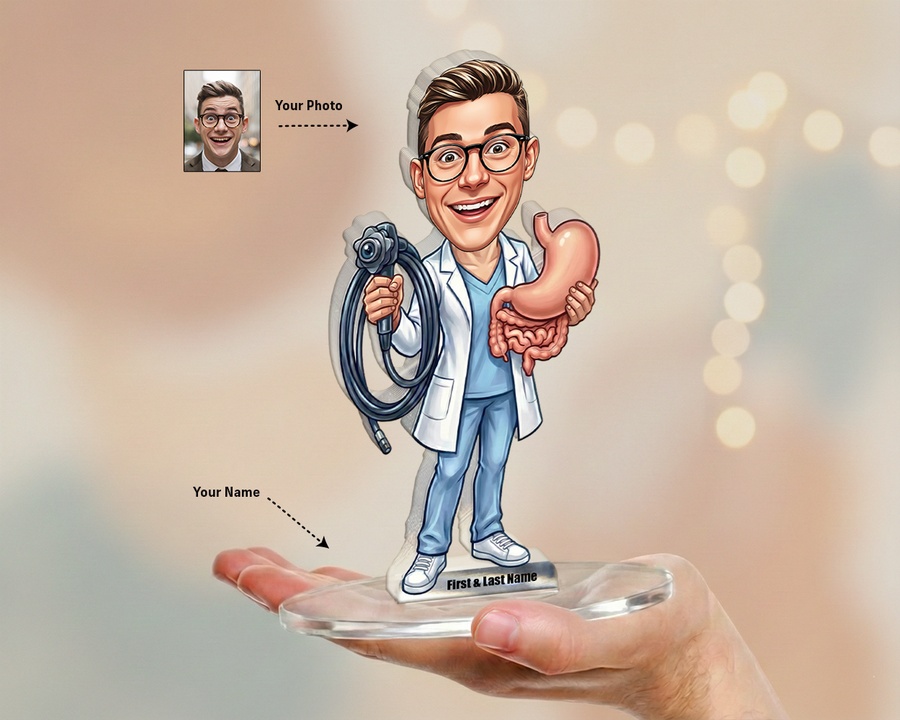 Gastroenterologist figurine — custom Healthcare gift