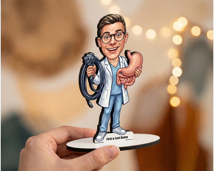 Gastroenterologist figurine — custom Healthcare gift