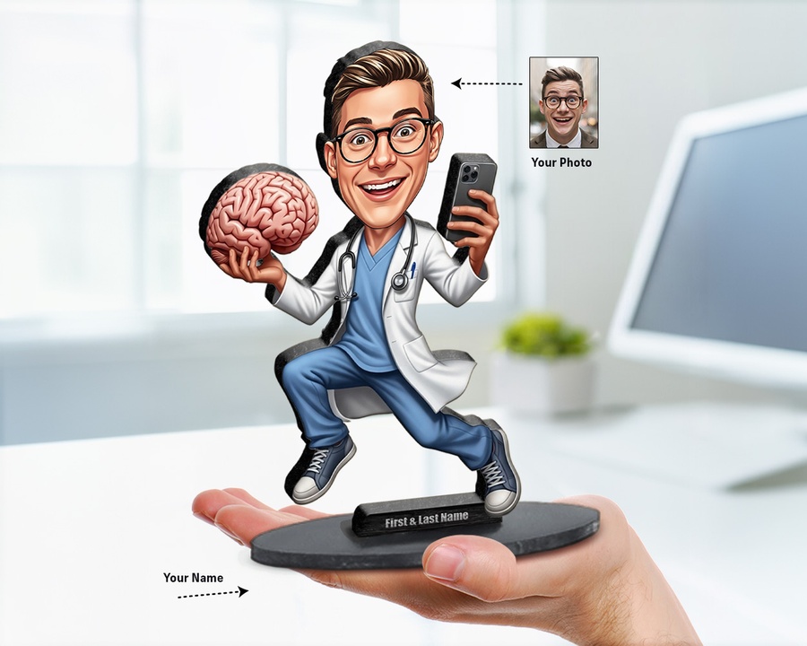 Neurologist figurine — custom Healthcare gift