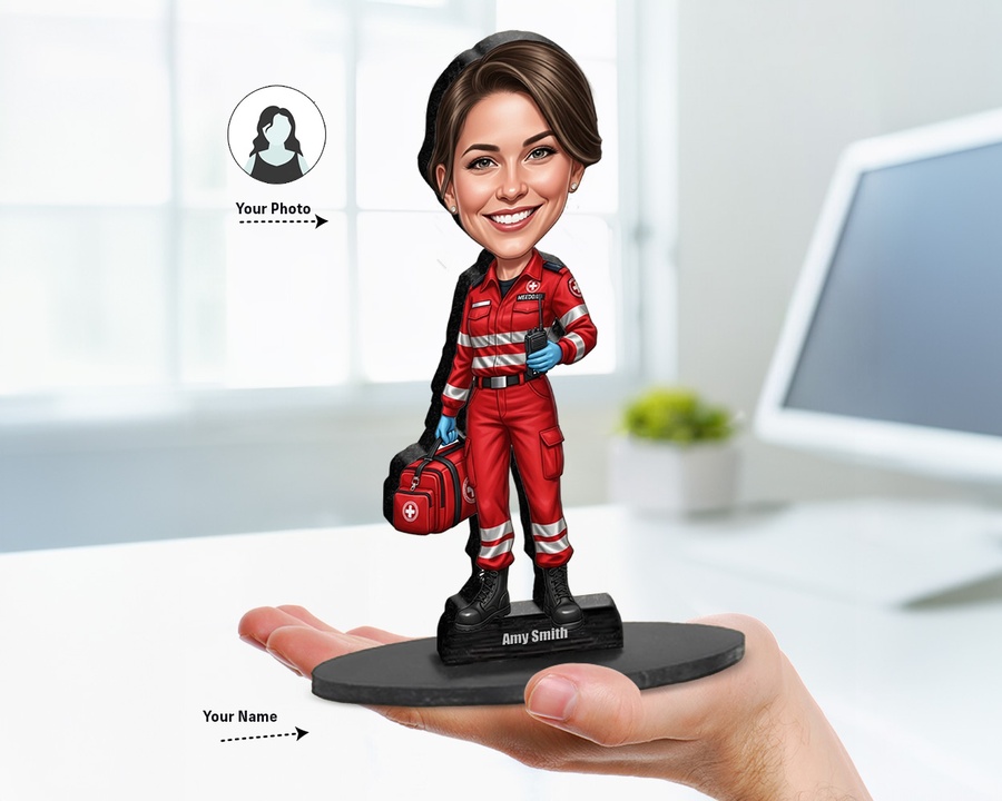 Paramedic figurine — custom Healthcare gift