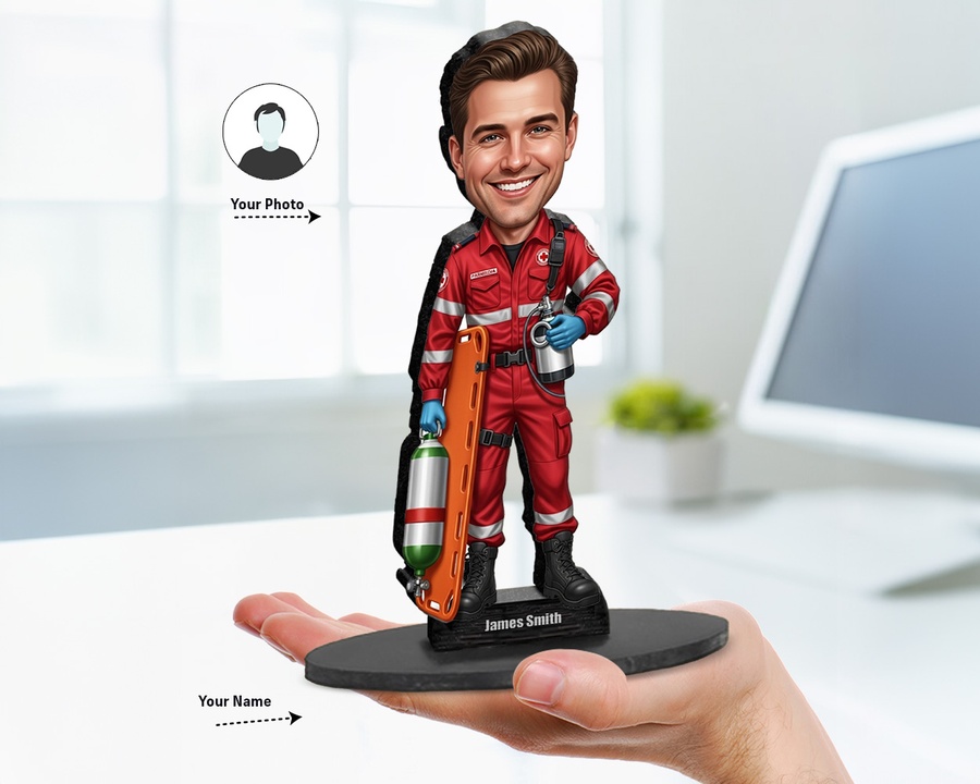 Paramedic figurine — custom Healthcare gift