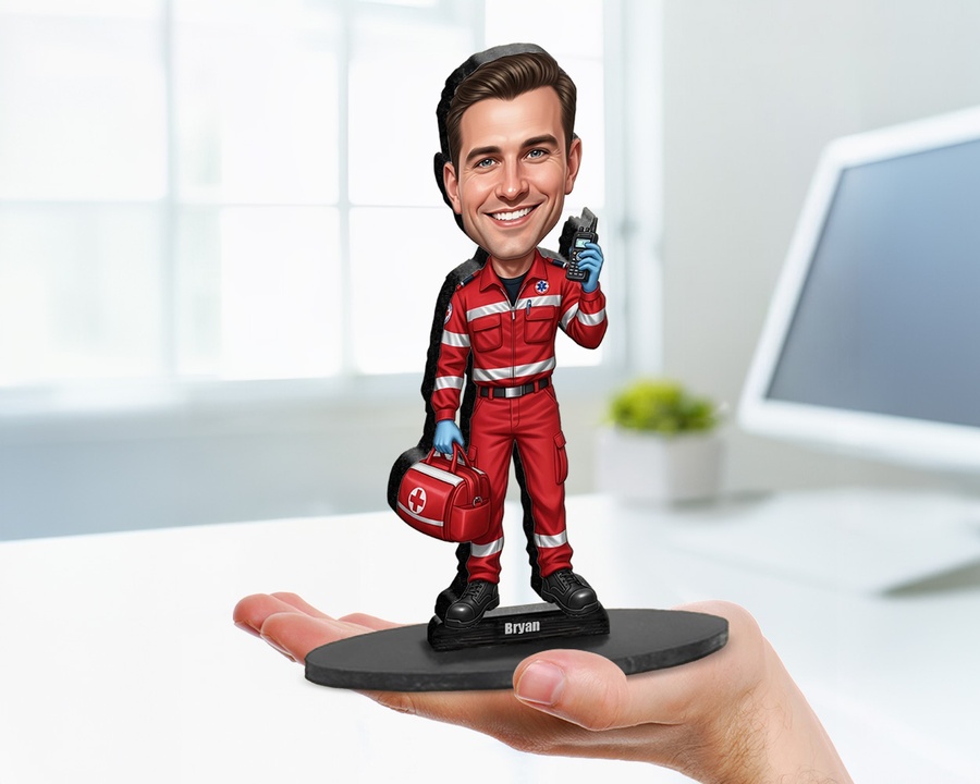 Paramedic figurine — custom Healthcare gift