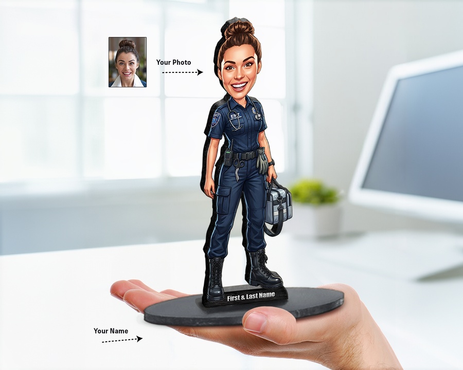 Paramedic figurine — custom Healthcare gift
