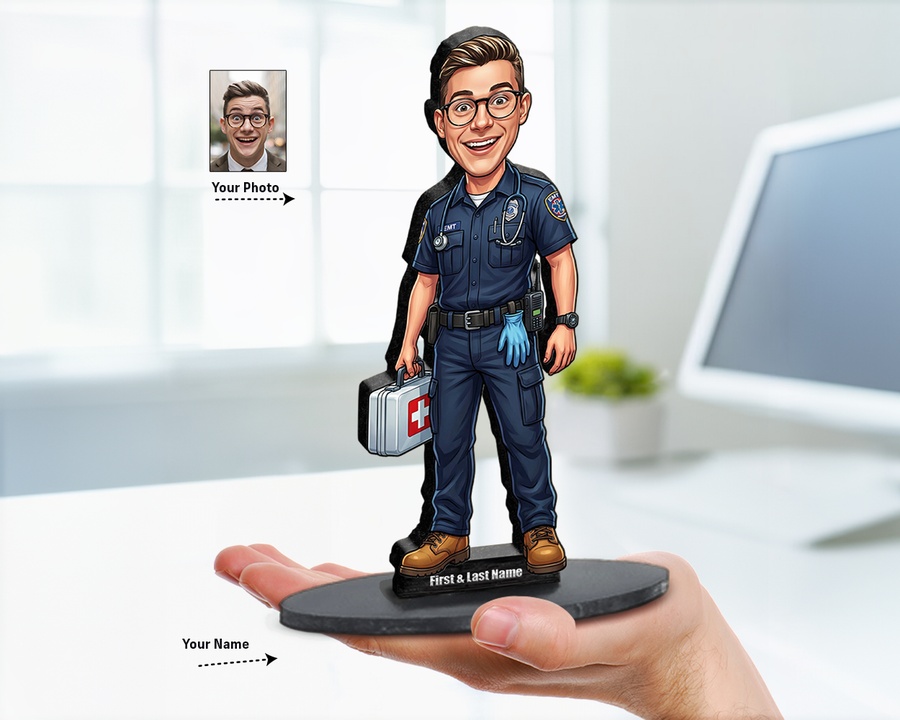 Paramedic figurine — custom Healthcare gift