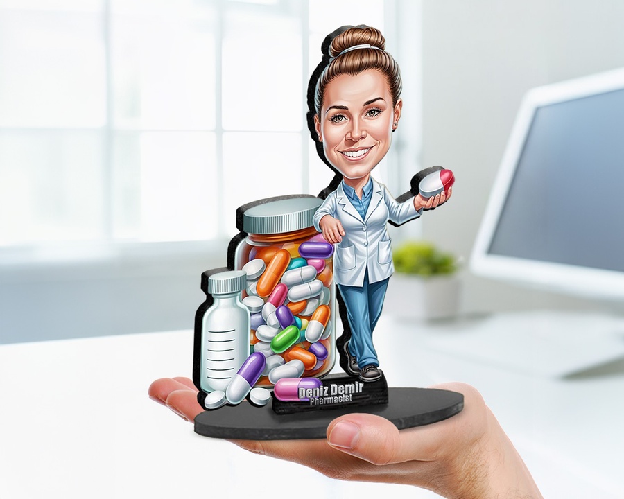 Pharmacist figurine — custom Healthcare gift