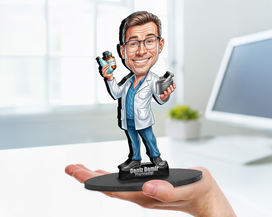 Pharmacist figurine — custom Healthcare gift