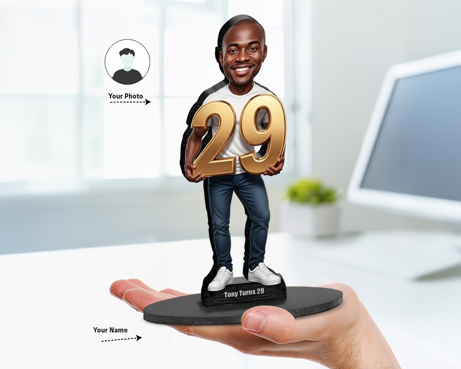 29th Birthday figurine — custom For Him gift