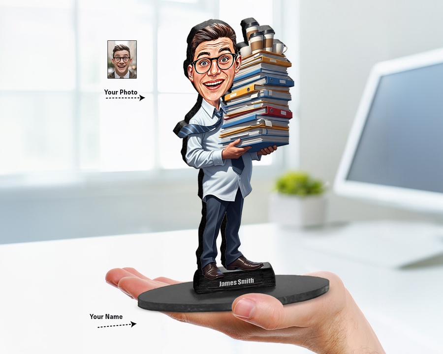 Book Lover — Librarian figurine — custom Education gift