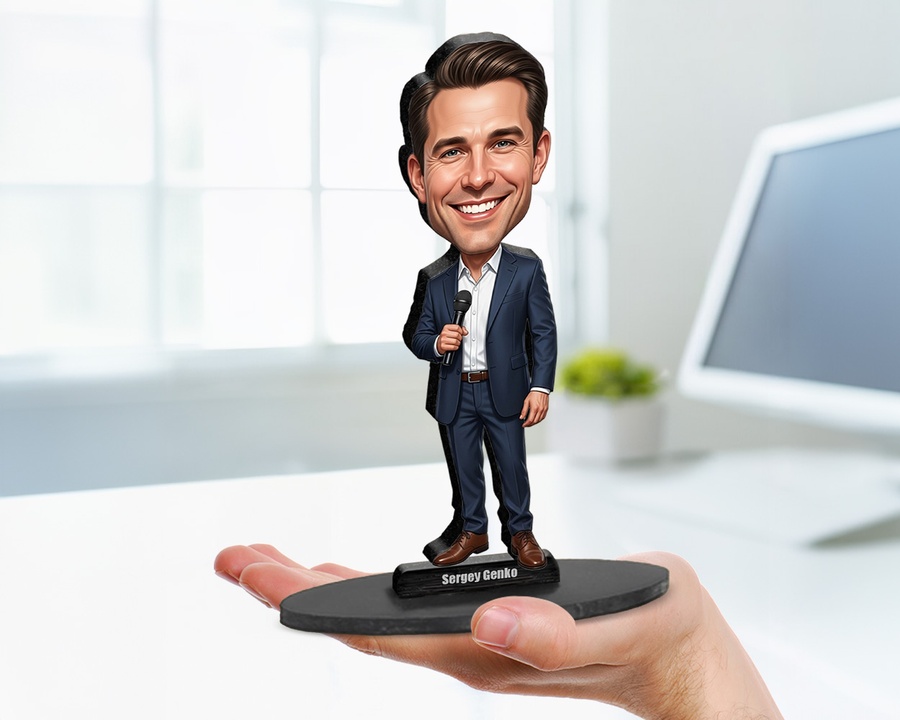 Business Coach Suit figurine — custom For Him gift