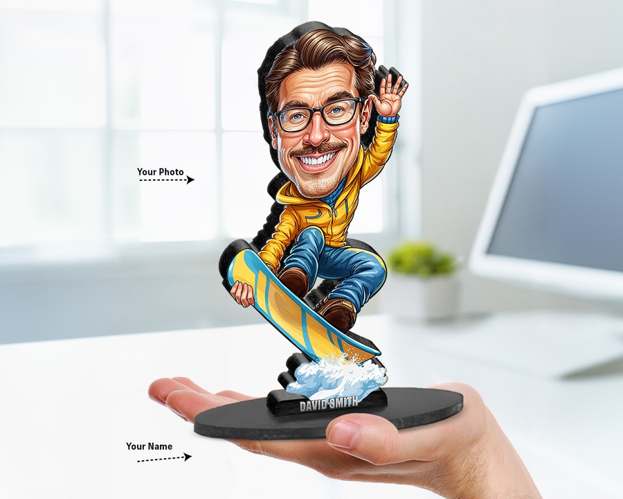 Cyclist — Racing Outfit figurine — custom personalized Sport gift, premium wood 8 inches