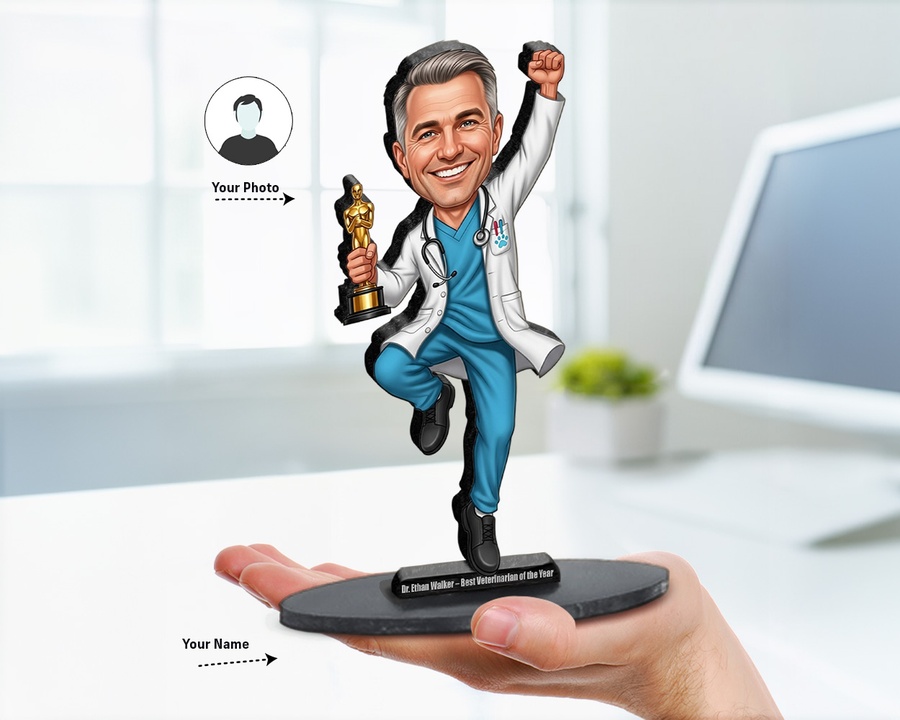 Doctor — Award Trophy figurine — custom Healthcare gift