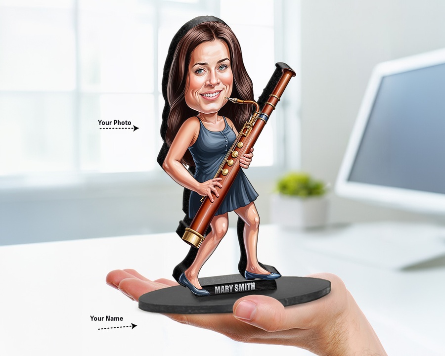 Bassoon Player figurine — custom Music gift
