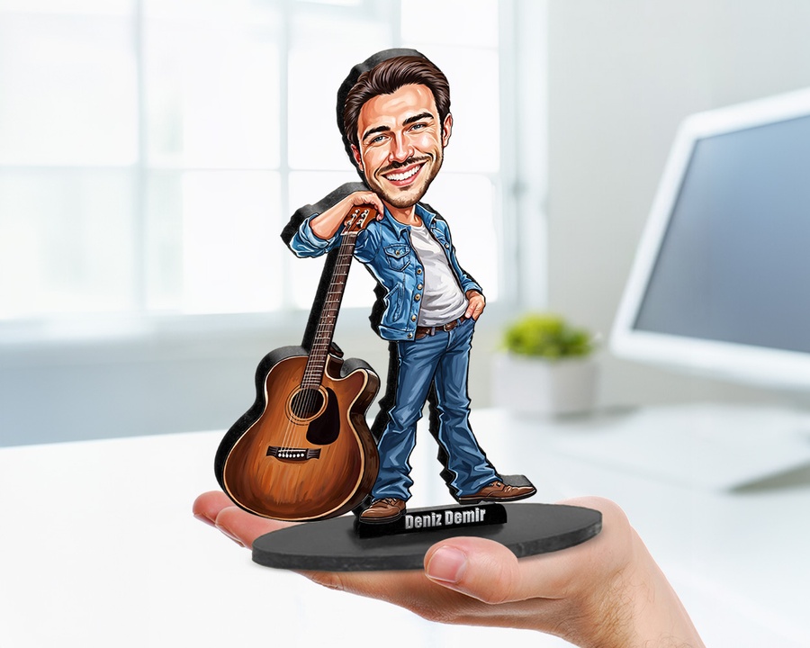 Guitarist figurine — custom Music gift