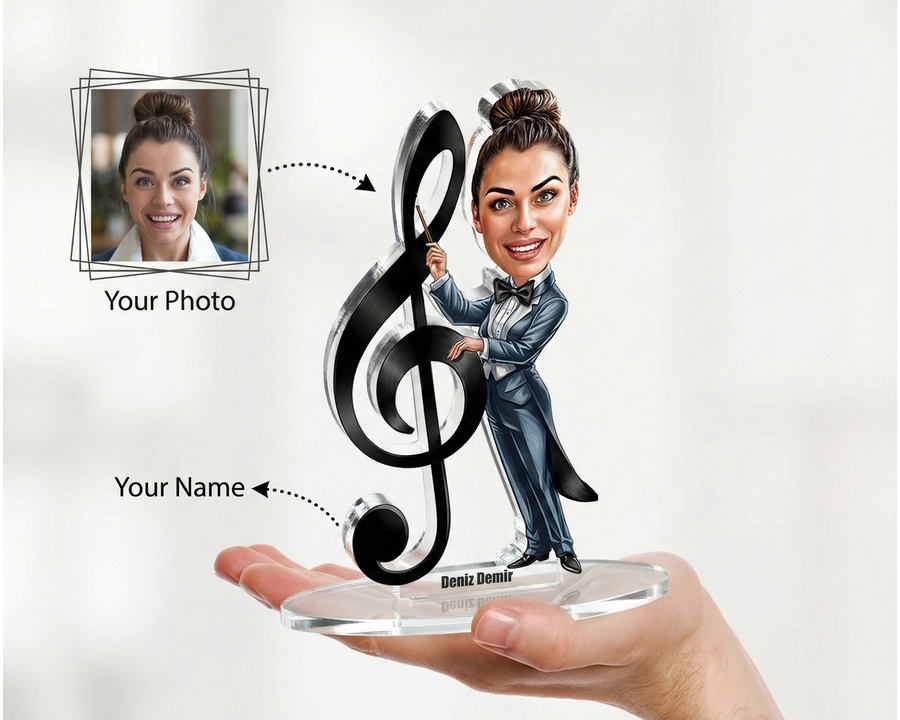 Music Note Award figurine — custom Music gift