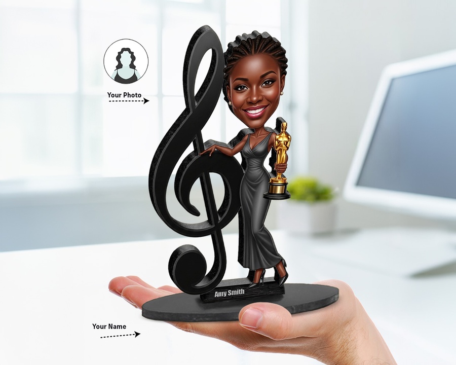 Music Note Award figurine — custom Music gift