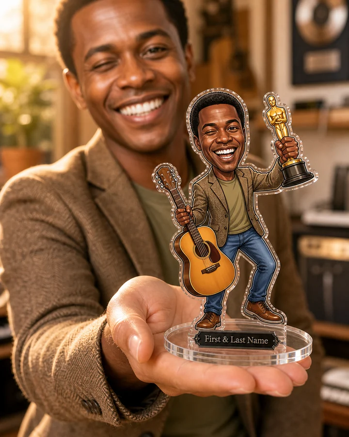Musician Award (Male) figurine — custom Music gift