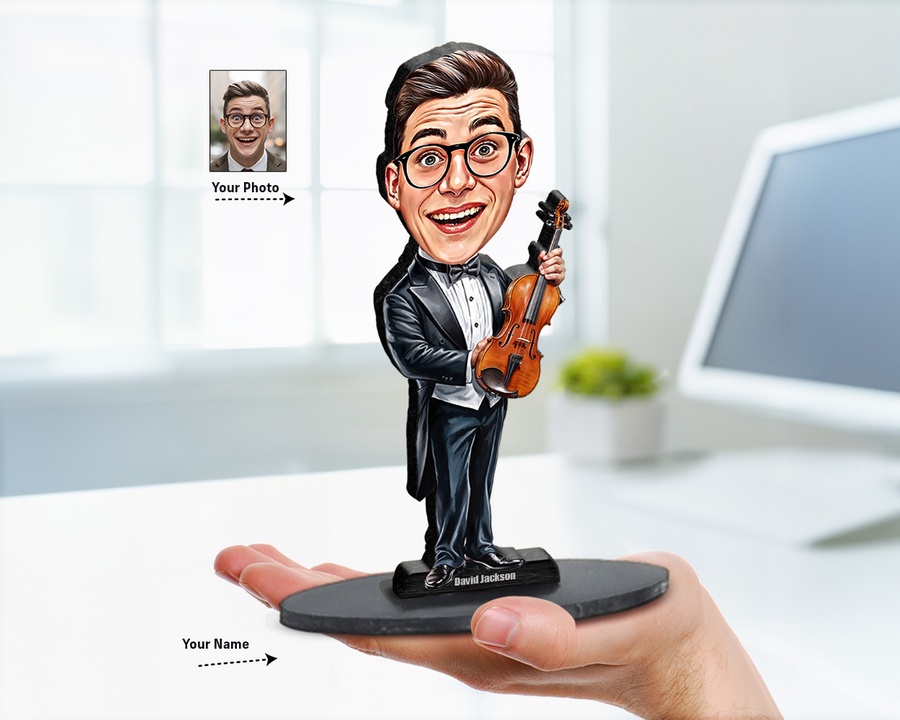 Trumpeter figurine — custom Music gift