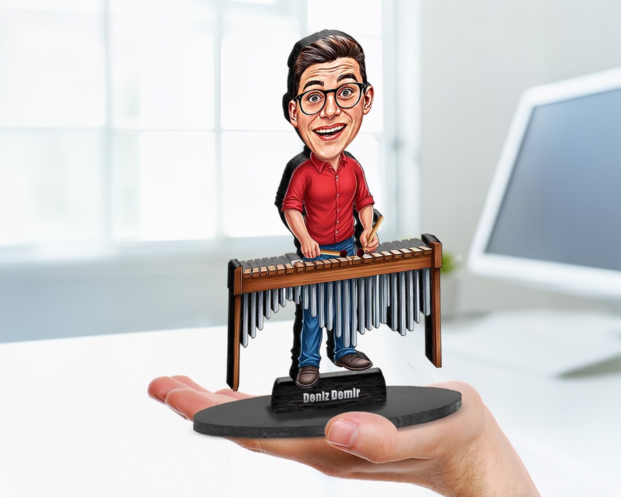 Xylophone Player figurine — custom Music gift