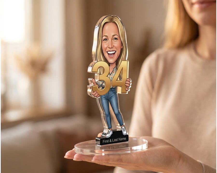 34rd Birthday Number figurine — custom New Arrivals gift