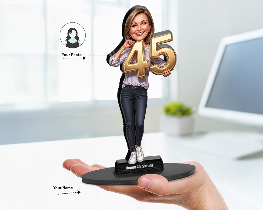 45th Birthday Number figurine — custom New Arrivals gift