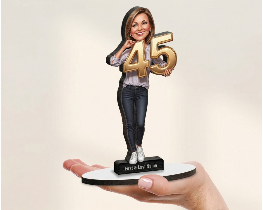 45th Birthday Number figurine — custom New Arrivals gift