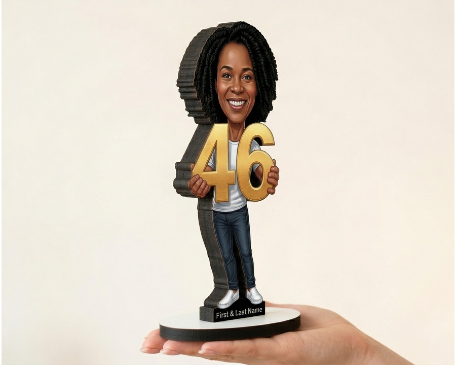 46th Birthday figurine — custom New Arrivals gift