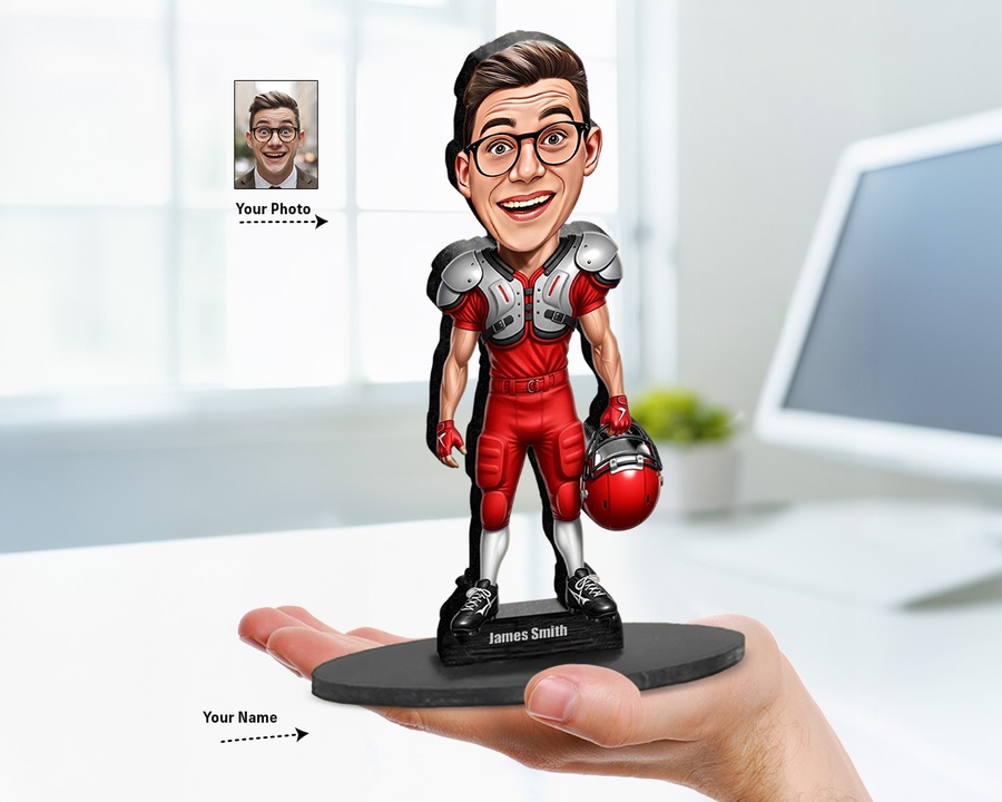 American Football Player figurine — custom Sport gift