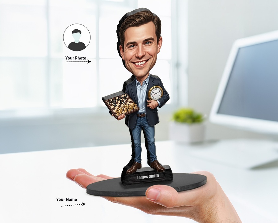 Chess Instructor figurine — custom Education gift