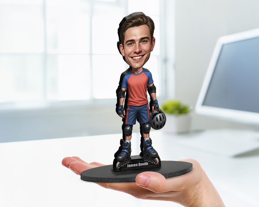 Inline Skater figurine — custom Sport gift