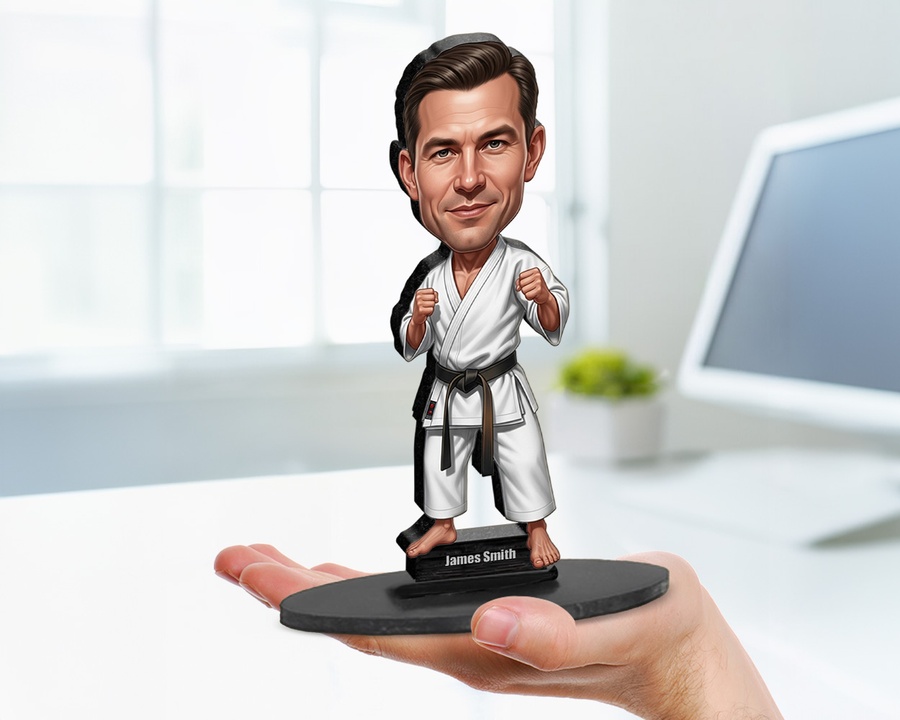 Karate Martial Artist figurine — custom Sport gift