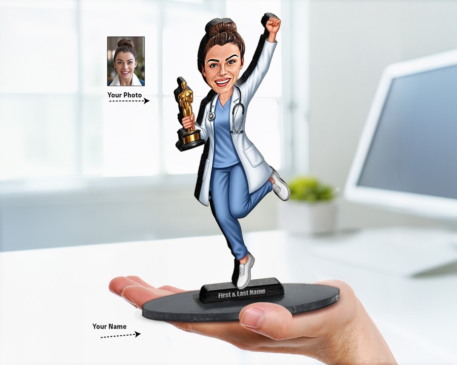 Doctor — Award Trophy figurine — custom Healthcare gift
