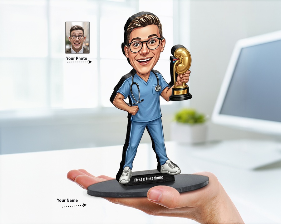 Doctor — Award Trophy figurine — custom Healthcare gift