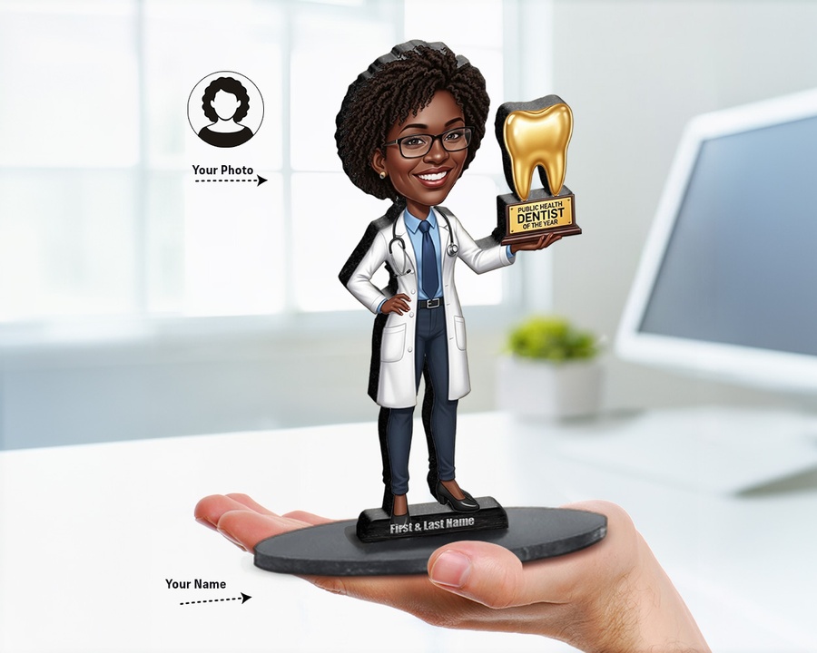 Doctor — Award Trophy figurine — custom Healthcare gift