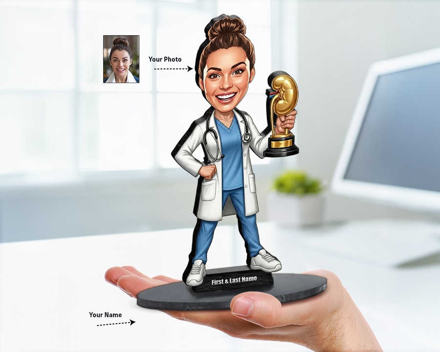 Doctor — Award Trophy figurine — custom Healthcare gift