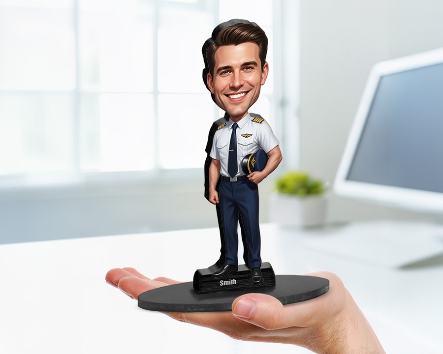 Pilot figurine — custom Business gift