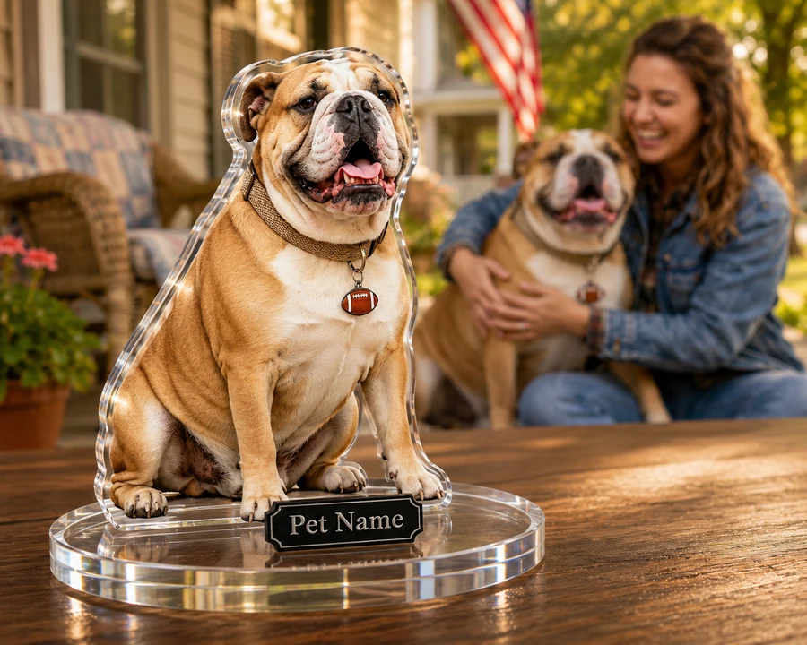 English Bulldog figurine — custom Pets gift
