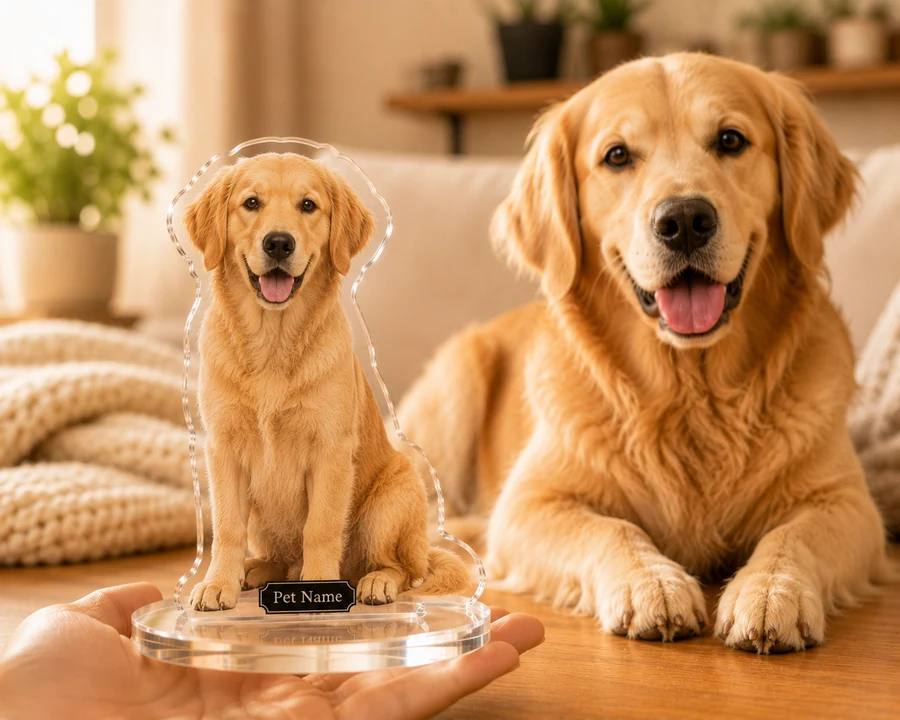 Golden Retriever figurine — custom Pets gift