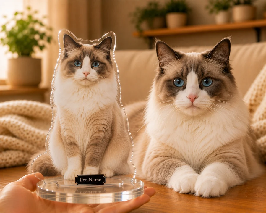 Ragdoll Bicolor figurine — custom Pets gift