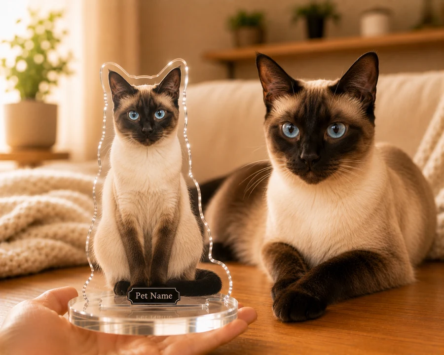 Siamese Cat figurine — custom Pets gift