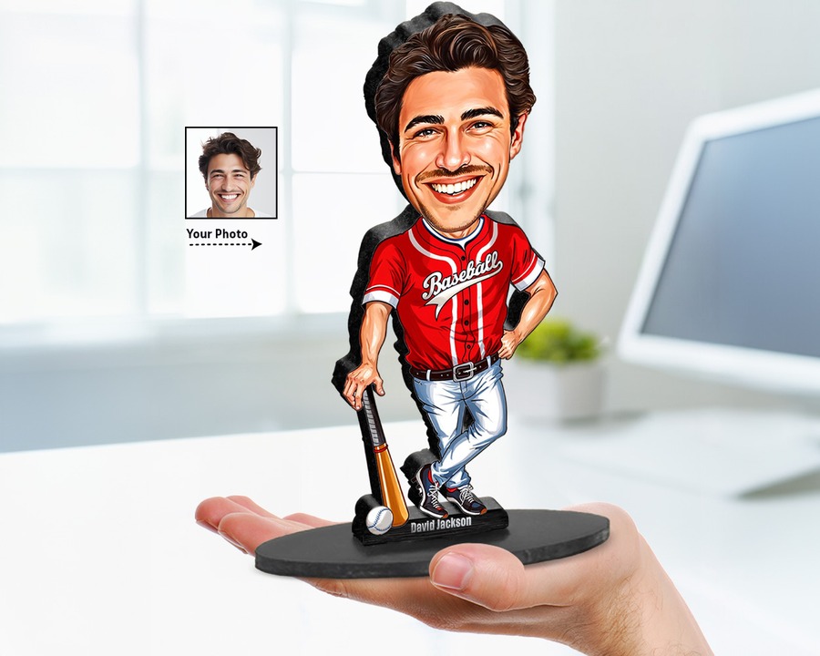 Baseball Player figurine — custom Sport gift
