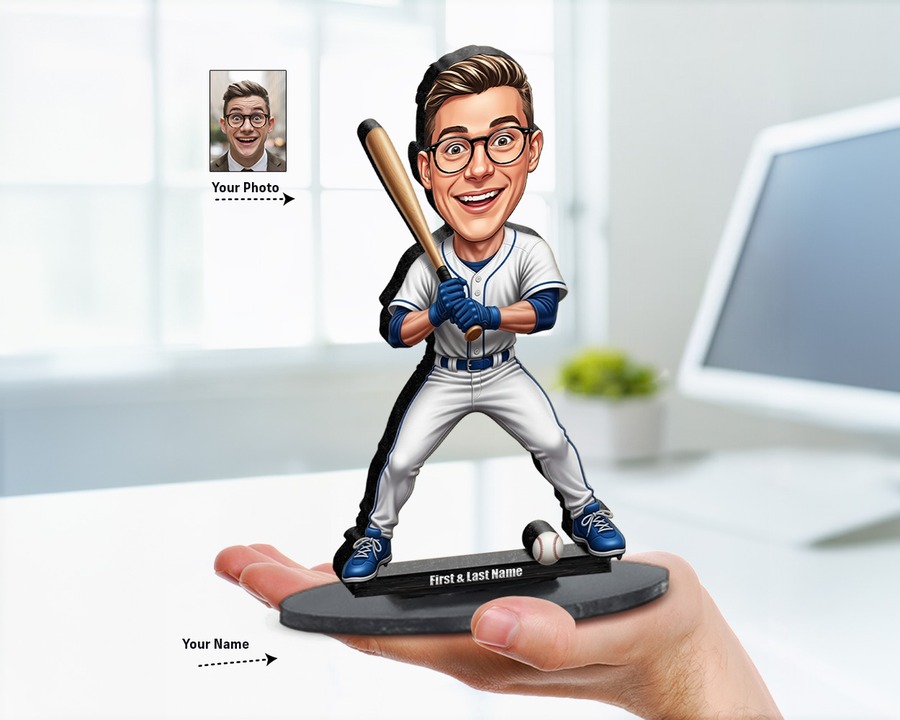 Baseball Player figurine — custom Sport gift