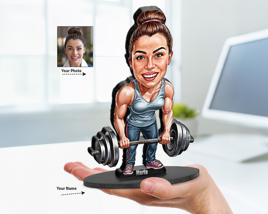 Bodybuilder (Female) figurine — custom Sport gift