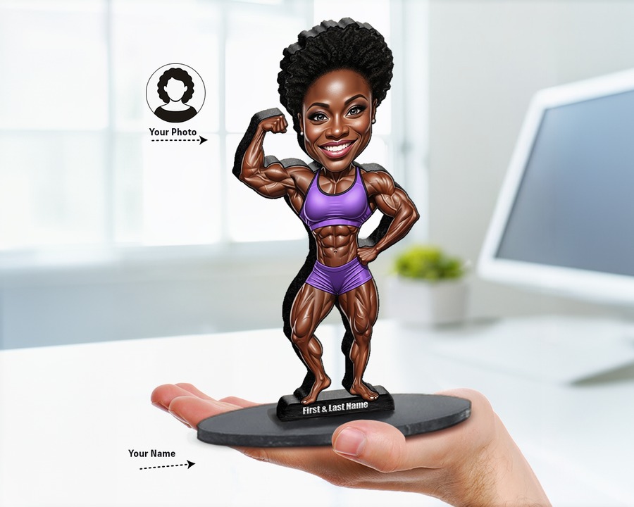 Bodybuilder (Female) figurine — custom Sport gift