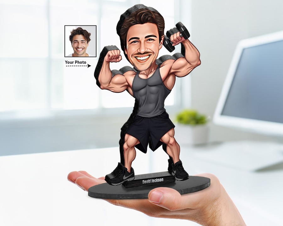 Bodybuilder (Male) figurine — custom Sport gift
