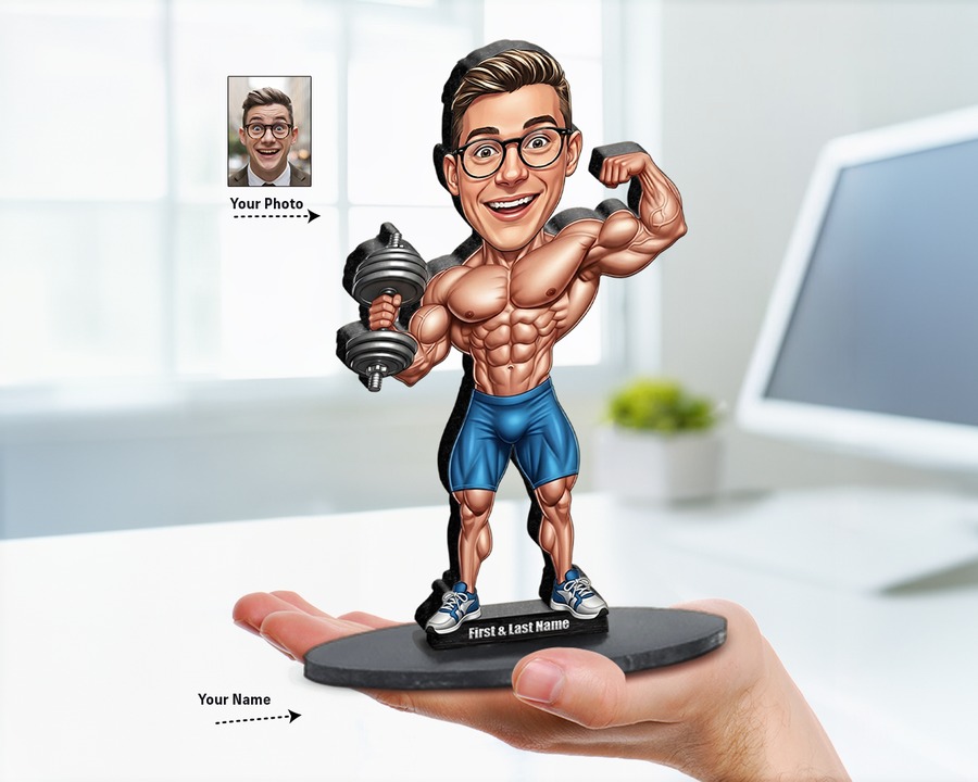 Bodybuilder (Male) figurine — custom Sport gift
