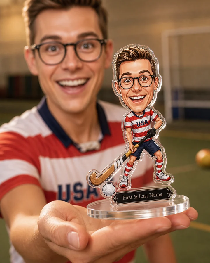 Field Hockey (Male) figurine — custom Sport gift