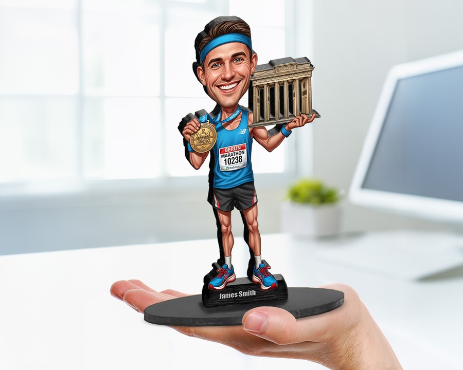 Marathon Runner (Male) figurine — custom Sport gift